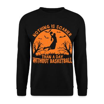 Basketball Player Quote - Unisex Sweatshirt - black - Front - Alina (178cm) & Michal (187cm)