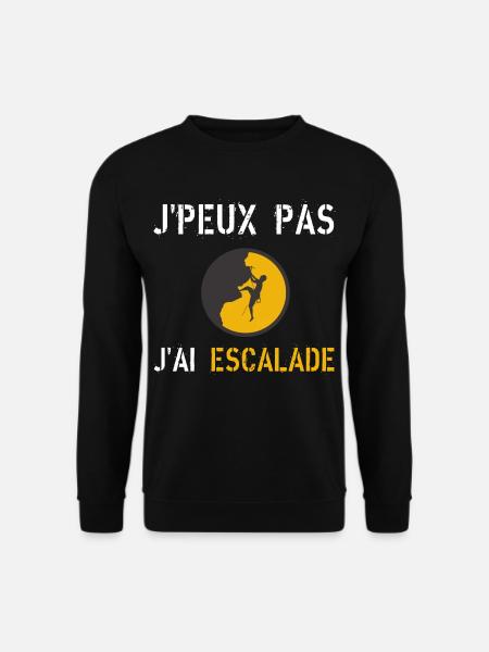 j'peux pas j'ai escalade - Sweat-shirt Unisexe - noir