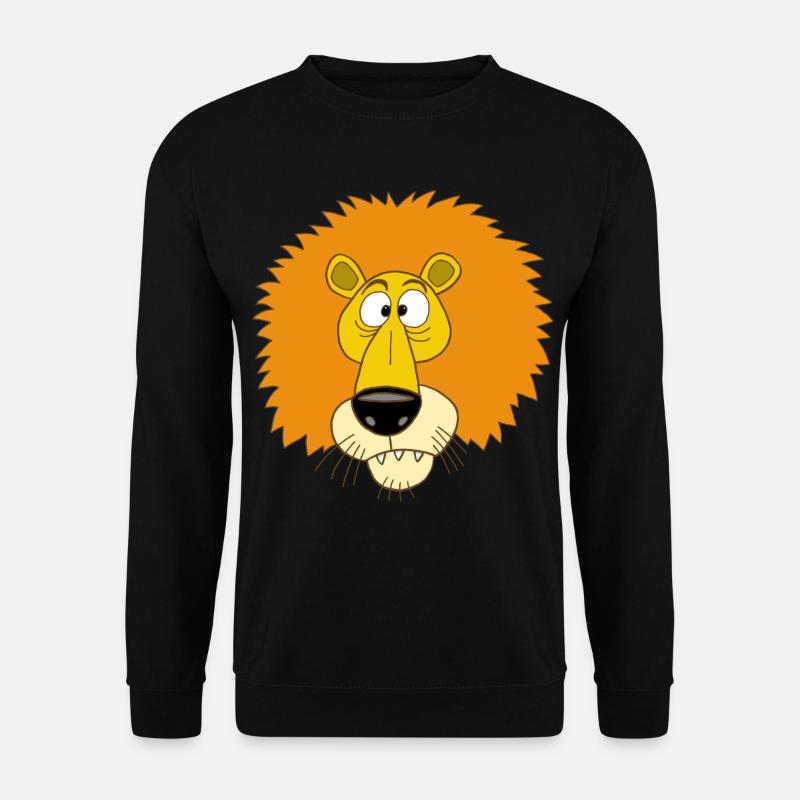 Lion that squints - Unisex Sweatshirt - black