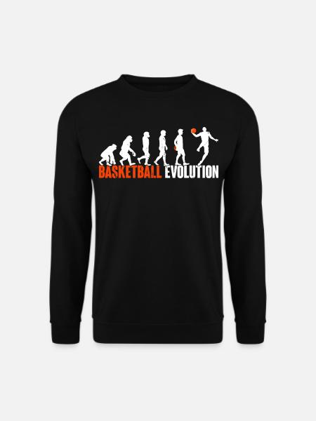 Basketball Basketball Player Evolution - Unisex Sweatshirt - black