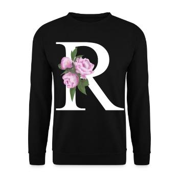 R - Unisex Pullover - Schwarz - Vorne - Alina (178cm) & Michal (187cm)