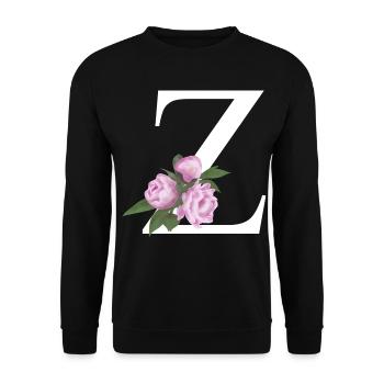 Z - Unisex Pullover - Schwarz - Vorne - Alina (178cm) & Michal (187cm)
