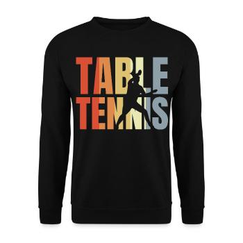 Ping Pong - Unisex Pullover - Schwarz - Vorne - Alina (178cm) & Michal (187cm)