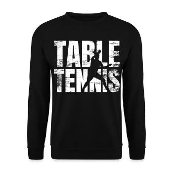 Table tennis - Unisex Sweatshirt - black - Front - Alina (178cm) & Michal (187cm)