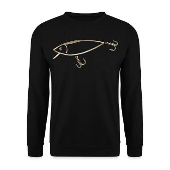 MeyDes Wobbler - Unisex Pullover - Schwarz - Vorne - Alina (178cm) & Michal (187cm)