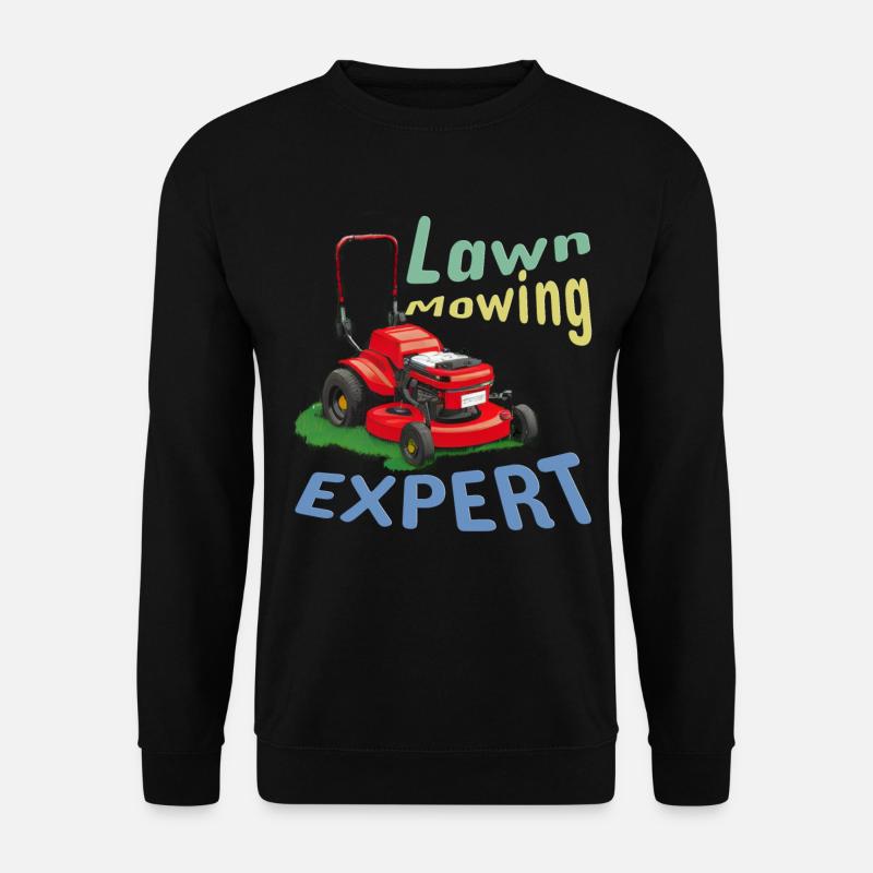 Experte für Rasenmähen - Unisex Pullover - Schwarz