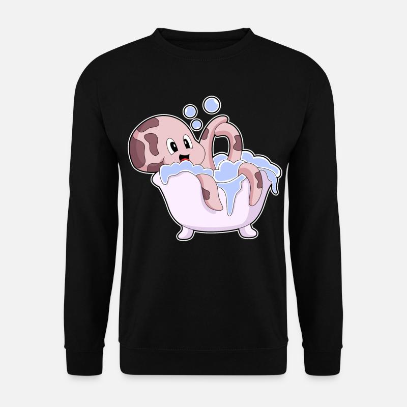 Baignoire Octopus - Sweat-shirt Unisexe - noir