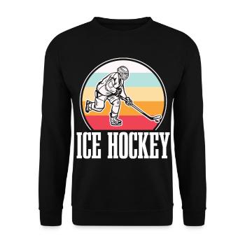 Eishockey Hockey sur glace - Sweat-shirt Unisexe - noir - Devant - Alina (178cm) & Michal (187cm)