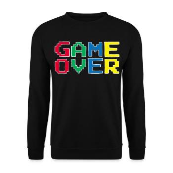Vintage-Videospiel - Unisex Pullover - Schwarz - Vorne - Alina (178cm) & Michal (187cm)