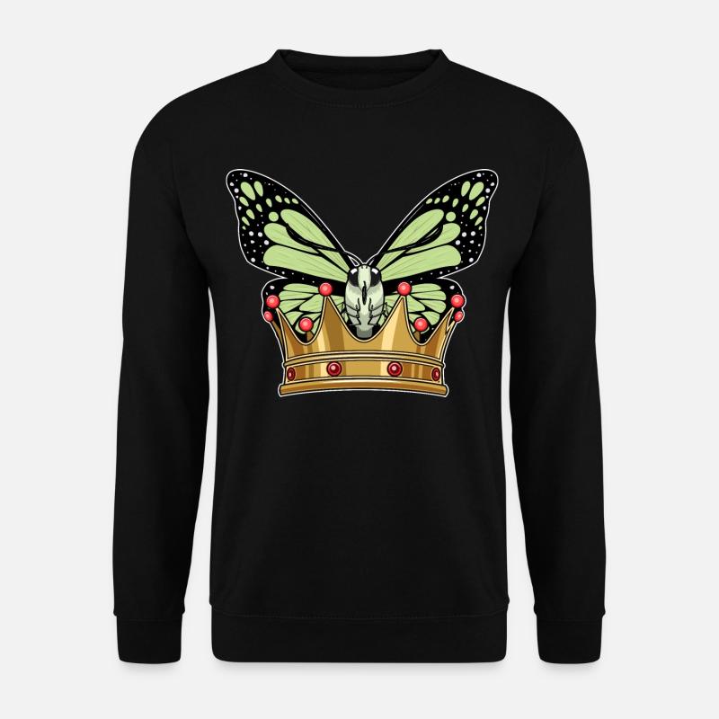 Couronne de papillon - Sweat-shirt Unisexe - noir