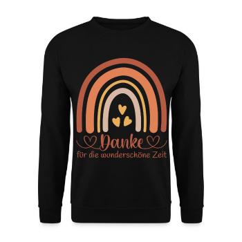 Danke für die wunderschöne Zeit - Kita Abschied - Unisex Pullover - Schwarz - Vorne - Alina (178cm) & Michal (187cm)