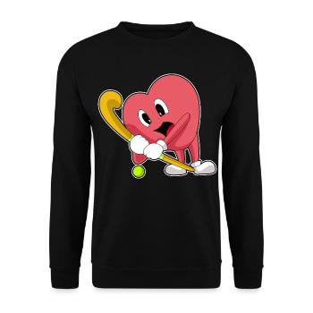 Heart Field Hockey Field Hockey Stick - Sweat-shirt Unisexe - noir - Devant - Alina (178cm) & Michal (187cm)
