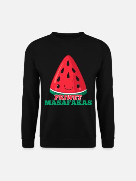 Priwet Masafakas Wassermelone Geschenk - Unisex Pullover - Schwarz