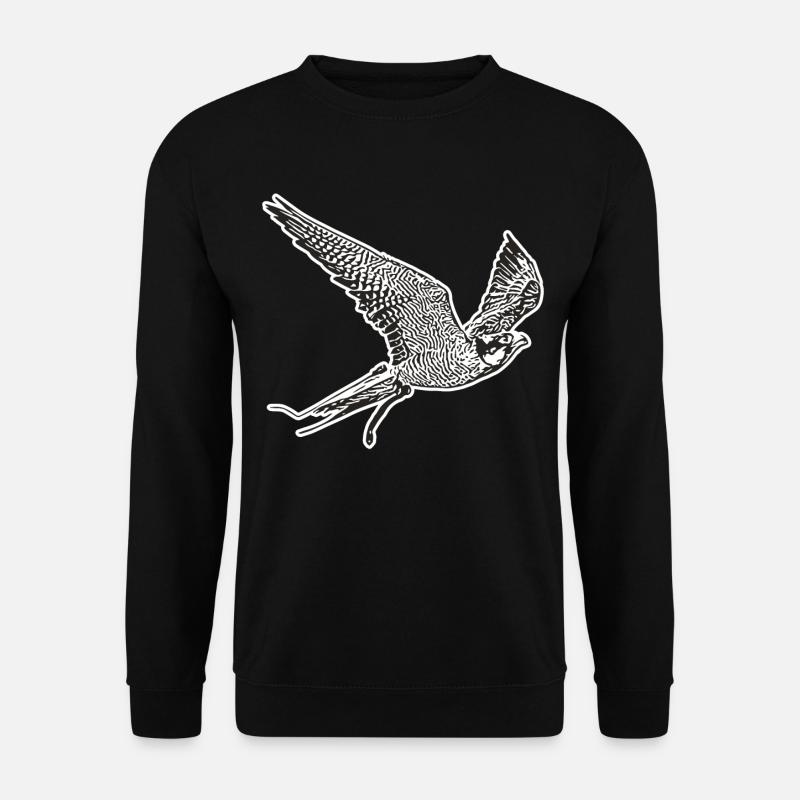 Falcon in flight - Unisex Sweatshirt - black