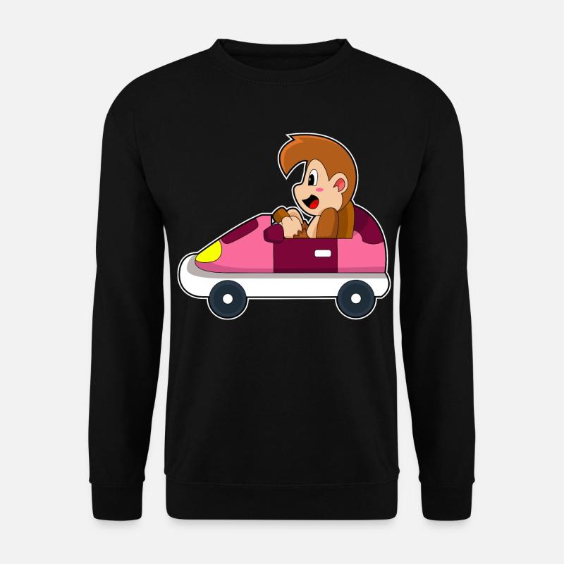 Affe Auto - Unisex Pullover - Schwarz