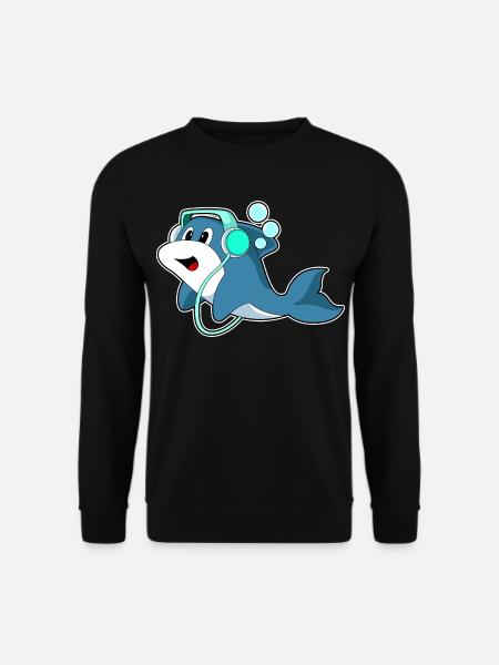 Delfin Headphone Music - Unisex Sweatshirt - black
