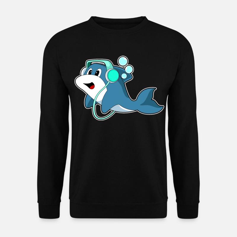 Musique casque Delfin - Sweat-shirt Unisexe - noir