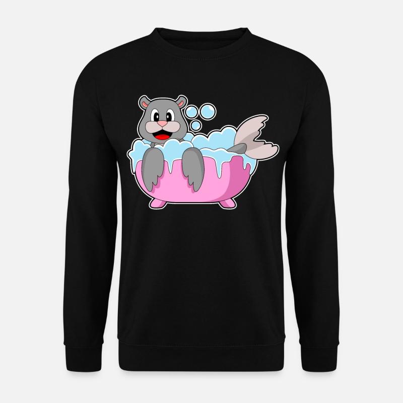 Seal Bathing Bathtub - Unisex Sweatshirt - black