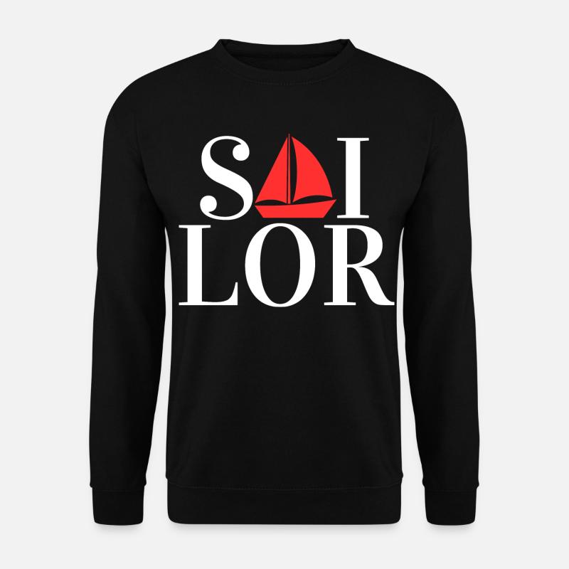 Capitaine Sailor Sailing - Sweat-shirt Unisexe - noir