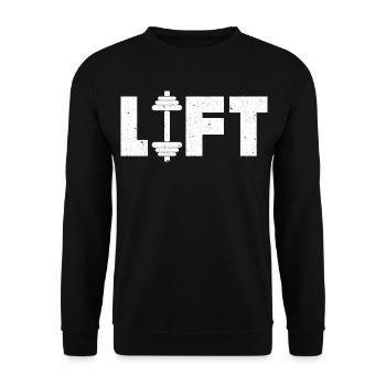 Lift Deadlifting Weightlifting Weightlift Weight - Unisex Sweatshirt - black - Front - Alina (178cm) & Michal (187cm)