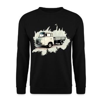 Camion à plateau BARKAS B1000 - Sweat-shirt Unisexe - noir - Devant - Alina (178cm) & Michal (187cm)