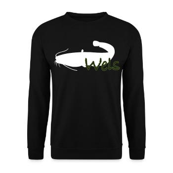 Wels - Unisex Pullover - Schwarz - Vorne - Alina (178cm) & Michal (187cm)