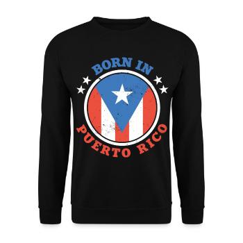 Porto Rico - Sweat-shirt Unisexe - noir - Devant - Alina (178cm) & Michal (187cm)