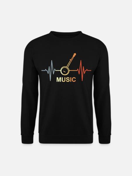 Musik Herzklopfen - Unisex Pullover - Schwarz