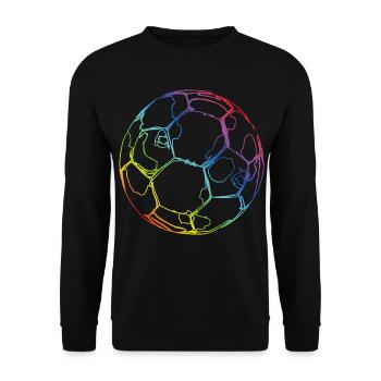 Soccer - Unisex Sweatshirt - black - Front - Alina (178cm) & Michal (187cm)