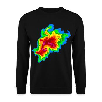 Joplin , Tornado, Radar, Stormchaser - Unisex Sweatshirt - black - Front - Alina (178cm) & Michal (187cm)