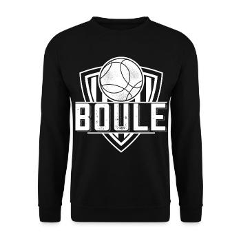 Boule boule boules pour bouler pétanque - Sweat-shirt Unisexe - noir - Devant - Alina (178cm) & Michal (187cm)