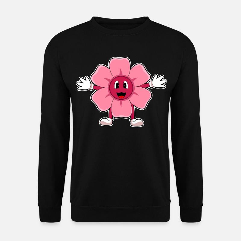 Fleur rose - Sweat-shirt Unisexe - noir