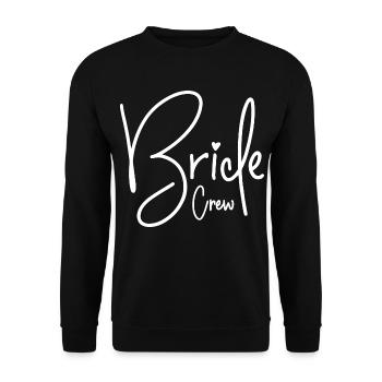 Bride Crew - Unisex Pullover - Schwarz - Vorne - Alina (178cm) & Michal (187cm)
