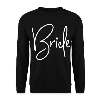 Bride - Braut - Junggesellinnenabschied - Jga 2026 - Unisex Pullover - Schwarz - Vorne - Alina (178cm) & Michal (187cm)