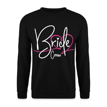Bride Crew - Unisex Sweatshirt - black - Front - Alina (178cm) & Michal (187cm)