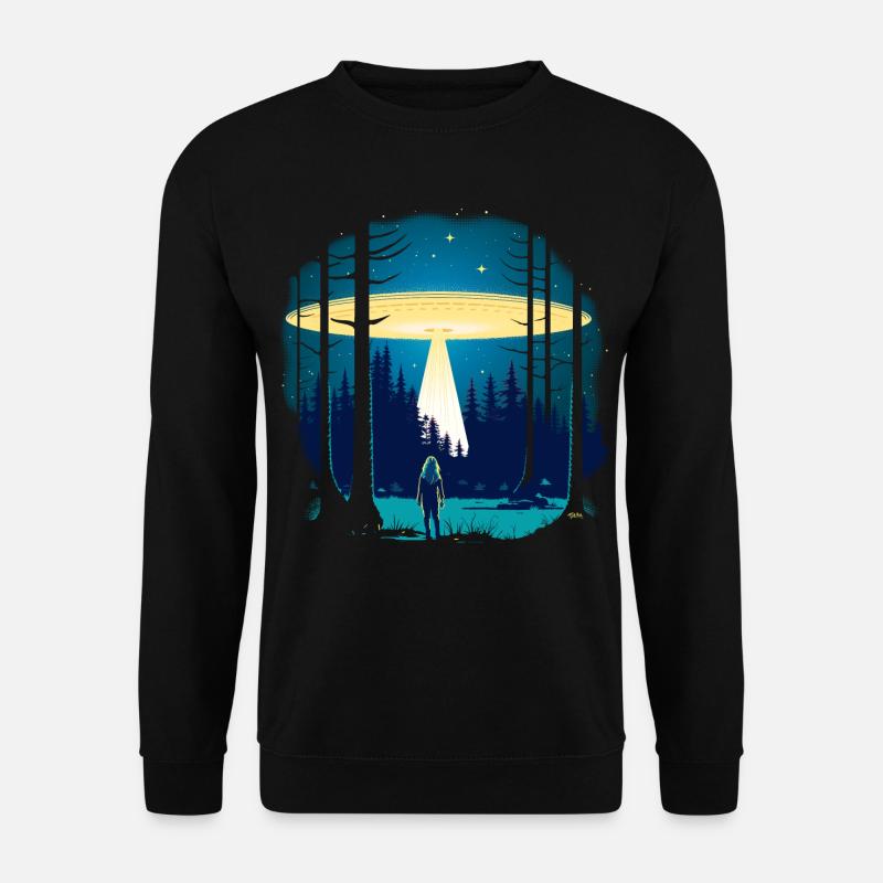 Fliegende Untertasse - Unisex Pullover - Schwarz