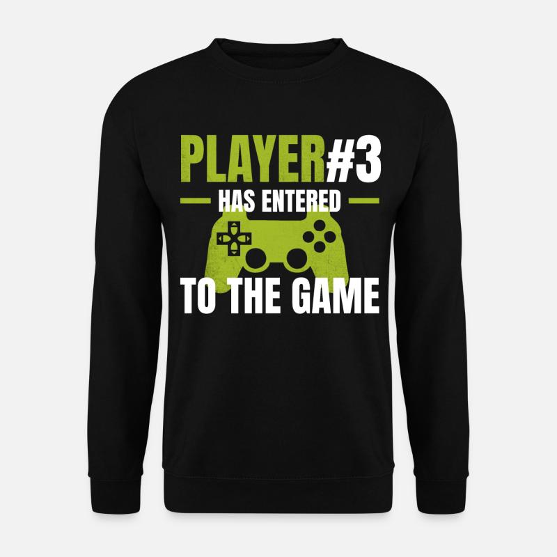 Player 3 enters the game - Unisex Sweatshirt - black