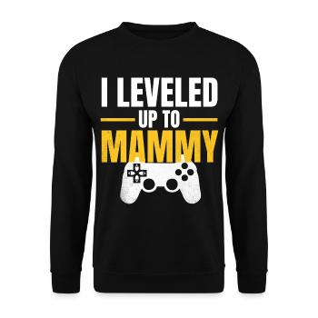 Montez de niveau Mama Gamer - Sweat-shirt Unisexe - noir - Devant - Alina (178cm) & Michal (187cm)