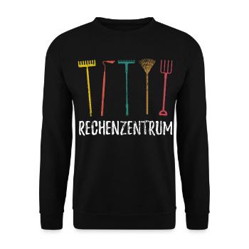 Rechenzentrum - Gärtner Garten Pflanzen - Unisex Pullover - Schwarz - Vorne - Alina (178cm) & Michal (187cm)