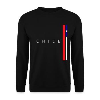 Drapeau du Chili, fierté chilienne - Sweat-shirt Unisexe - noir - Devant - Alina (178cm) & Michal (187cm)