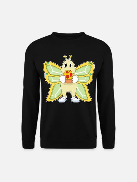 Butterfly Pizza - Sweat-shirt Unisexe - noir