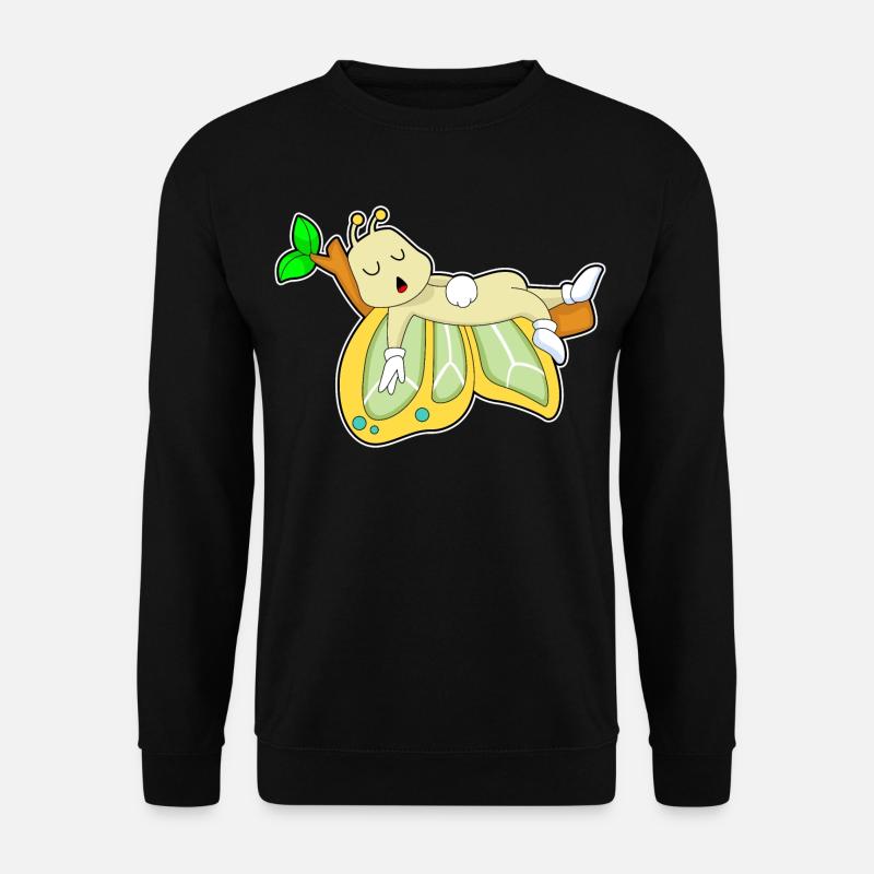 Schmetterling Schlafen - Unisex Pullover - Schwarz