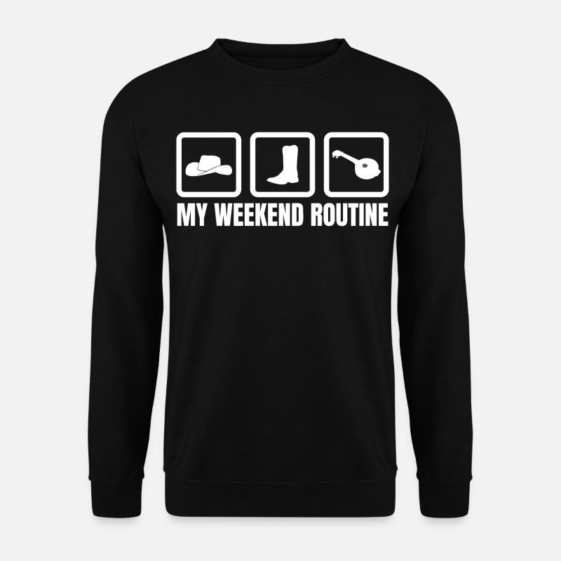 Banjo Weekend Routine - Unisex Sweatshirt - black