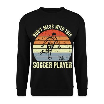 Blague drôle sur le football - Sweat-shirt Unisexe - noir - Devant - Alina (178cm) & Michal (187cm)