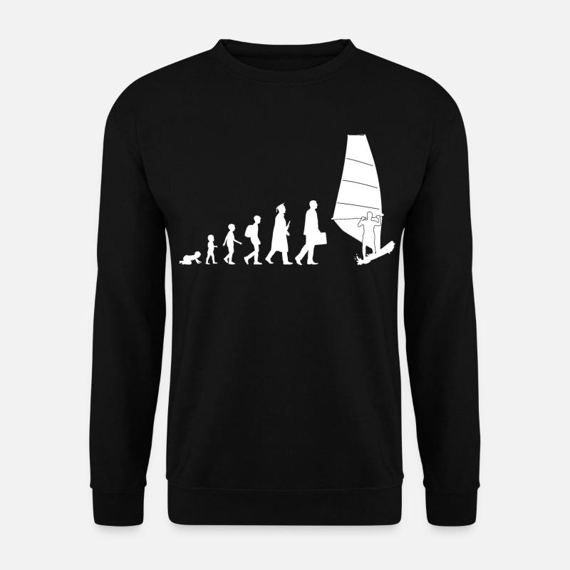 Évolution de la planche à voile - Sweat-shirt Unisexe - noir