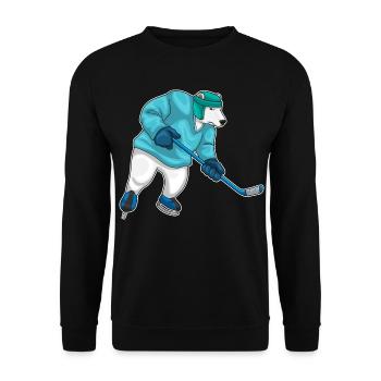 Bâton de hockey sur glace Polar Bear - Sweat-shirt Unisexe - noir - Devant - Alina (178cm) & Michal (187cm)