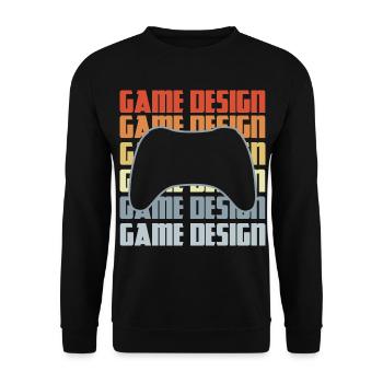Game Dev - Unisex Pullover - Schwarz - Vorne - Alina (178cm) & Michal (187cm)