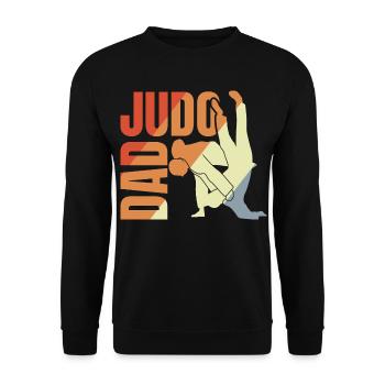 Judo Papa - Unisex Sweatshirt - black - Front - Alina (178cm) & Michal (187cm)