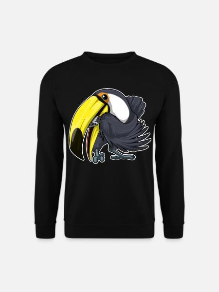 Toucan Musician Harmonica Music - Unisex Sweatshirt - black