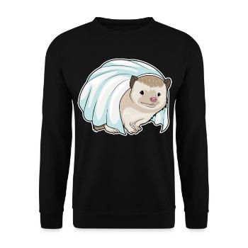 Mariage au voile de mariée hérisson - Sweat-shirt Unisexe - noir - Devant - Alina (178cm) & Michal (187cm)